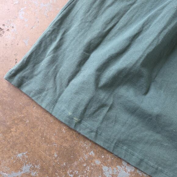 Vintage 90s Christmas Tree Midi Dress Size XXL Green Babydoll Puff Paint - Picture 6 of 7